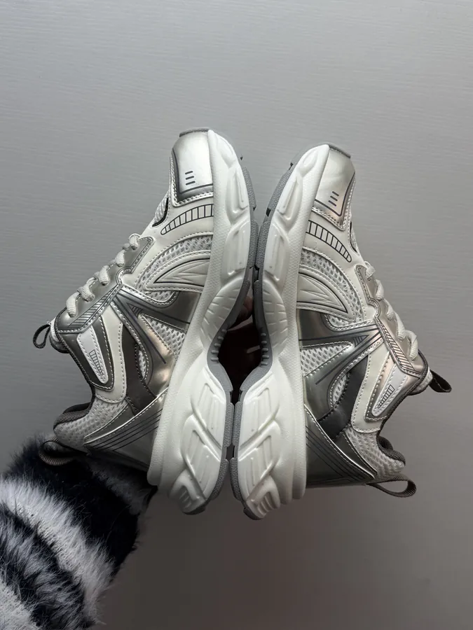 White Gold GG CC Stilettos