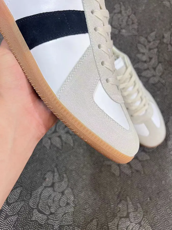 Maison Margiela Replica Low Top Derbies White, Yellow, Black