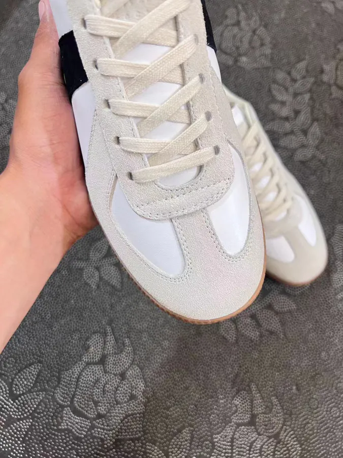 Maison Margiela Replica Low Top Derbies White, Yellow, Black