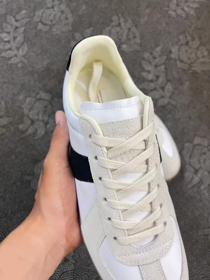 Maison Margiela Replica Low Top Derbies White, Yellow, Black