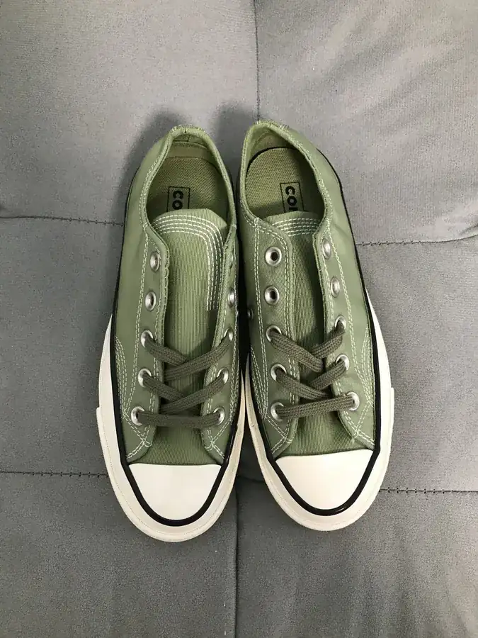 Chu Taylor All Star Classic Canvas Sneaker in Light Sage Green