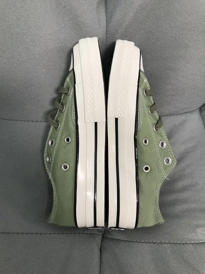 Chu Taylor All Star Classic Canvas Sneaker in Light Sage Green