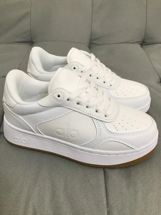 Alo Yoga White Gum Sole Sneaker