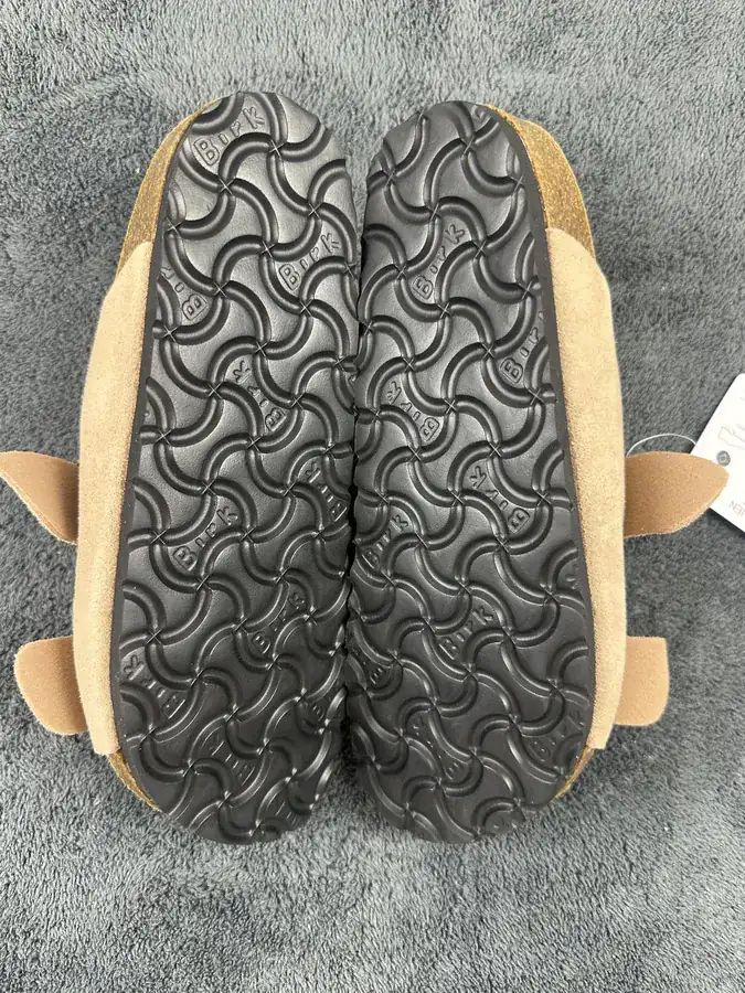 Birkenstock Boston Leather Suede Double Buckle Slippers