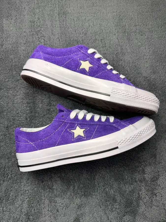 Converse One Star Purple Authentic Original Box, Men's and Women's Unisex Sneakers