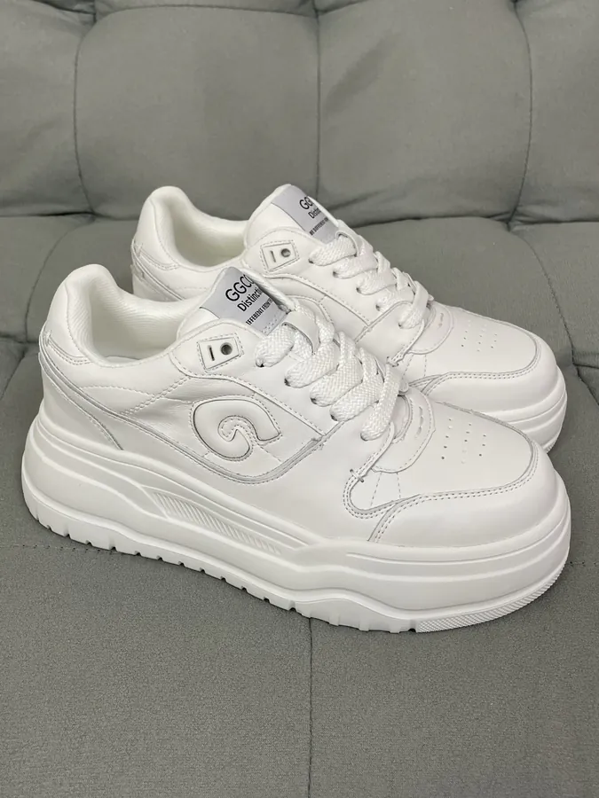 GG CC Sport Sneaker Retro Trendy Thick Sole Loafers for Women