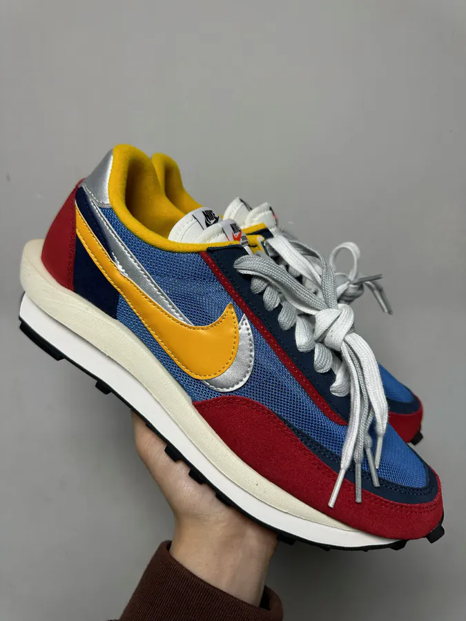 Sacai Red and Blue Bucket Bag