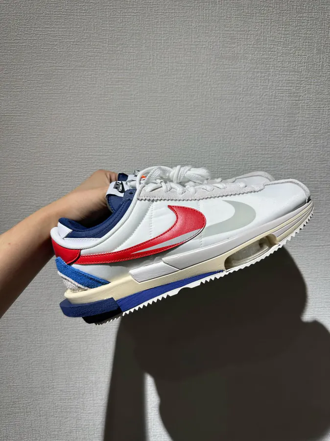 Sacai Deconstructed Red, White, and Blue