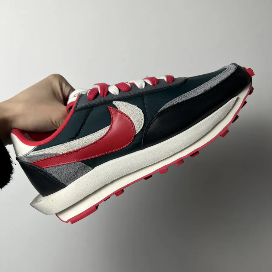 Sacai 1.0 Deconstructed Bag with Black, Blue, and Red Color Options