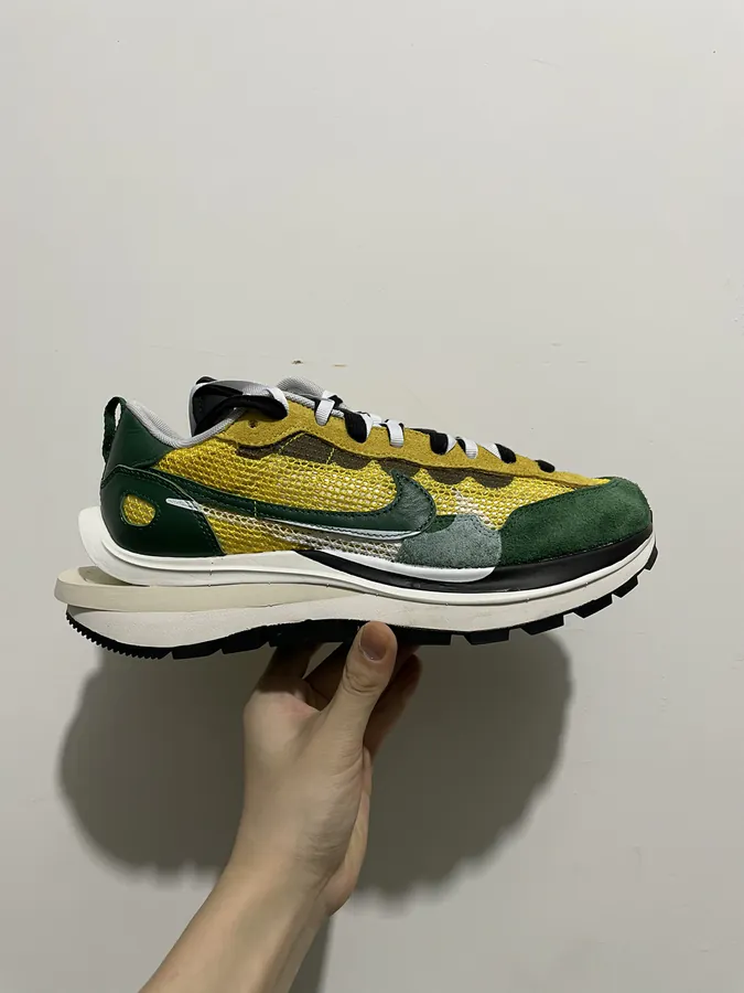 Sacai x Nike VaporWaffle Sneaker in Yellow