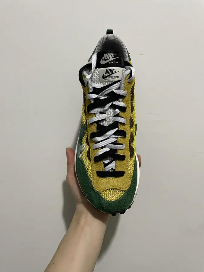 Sacai x Nike VaporWaffle Sneaker in Yellow