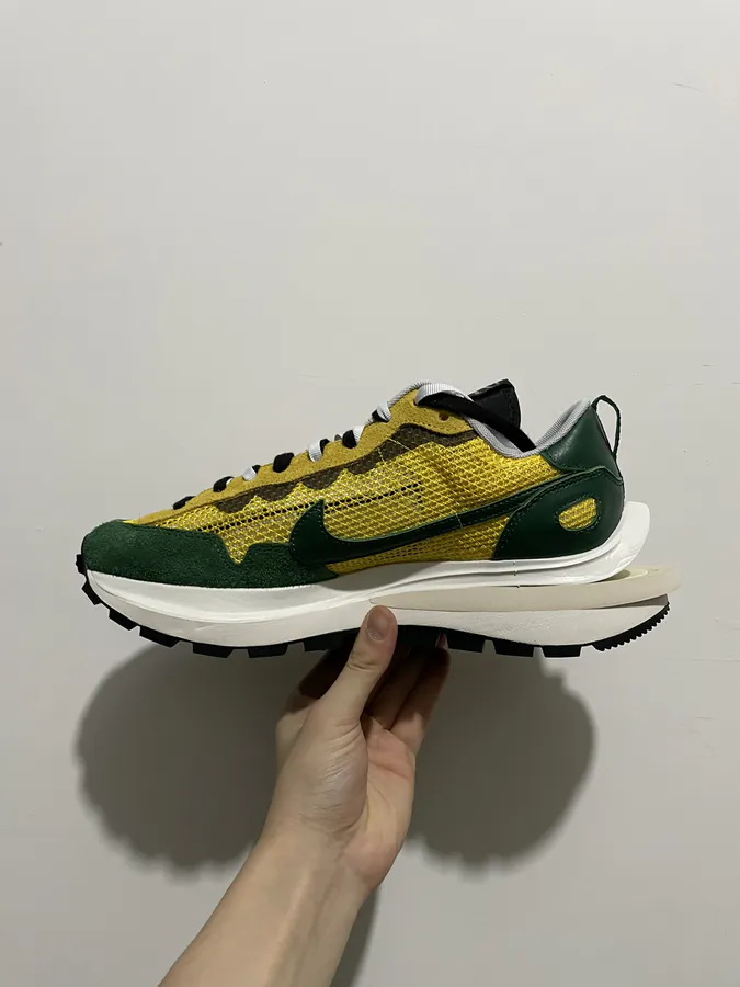 Sacai x Nike VaporWaffle Sneaker in Yellow