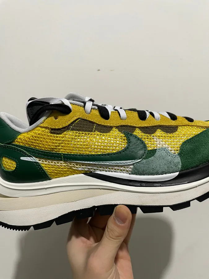 Sacai x Nike VaporWaffle Sneaker in Yellow