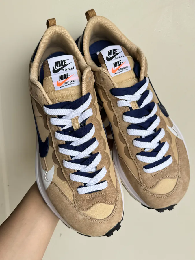 Sacai 3.0 Canvas Shoes Khaki Color