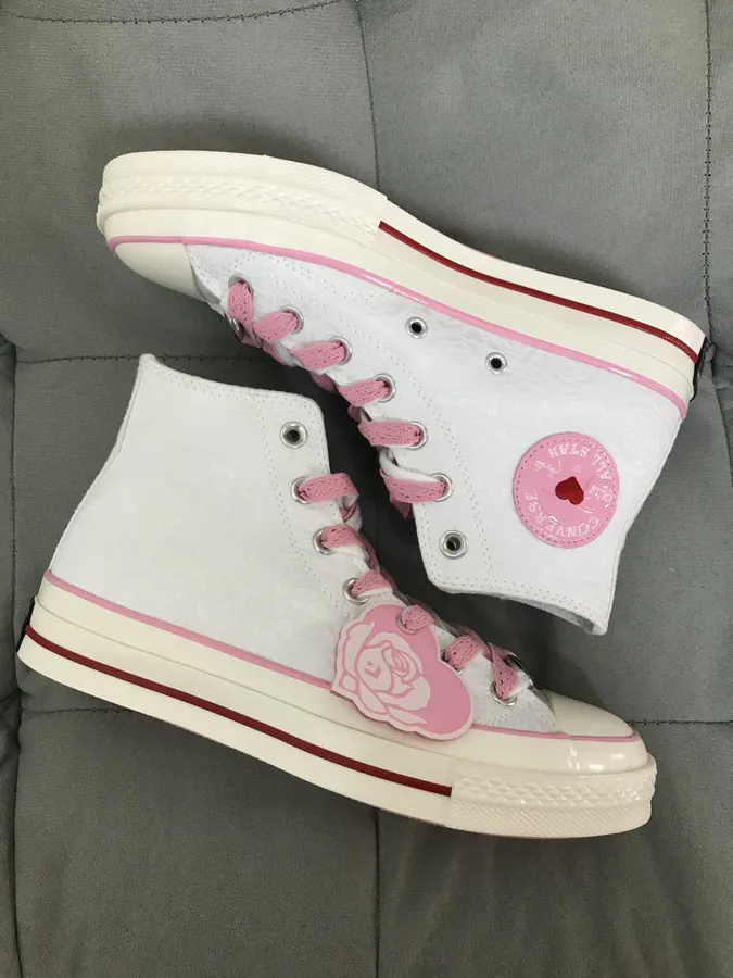 Chu 70 Rose Vintage Canvas High Top Sneaker for Women