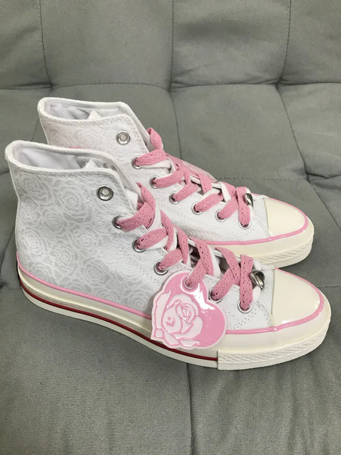 Chu 70 Rose Vintage Canvas High Top Sneaker for Women