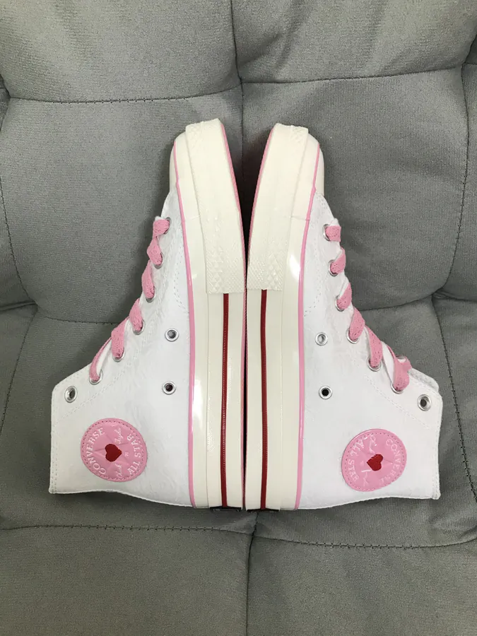 Chu 70 Rose Vintage Canvas High Top Sneaker for Women