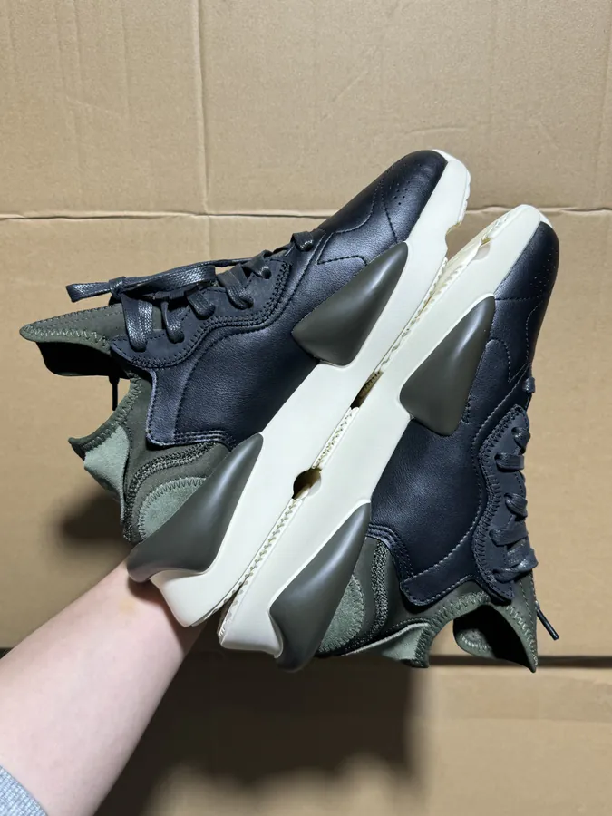 Y 3 Rubber Leather Lifestyle Sneaker for Men and Women