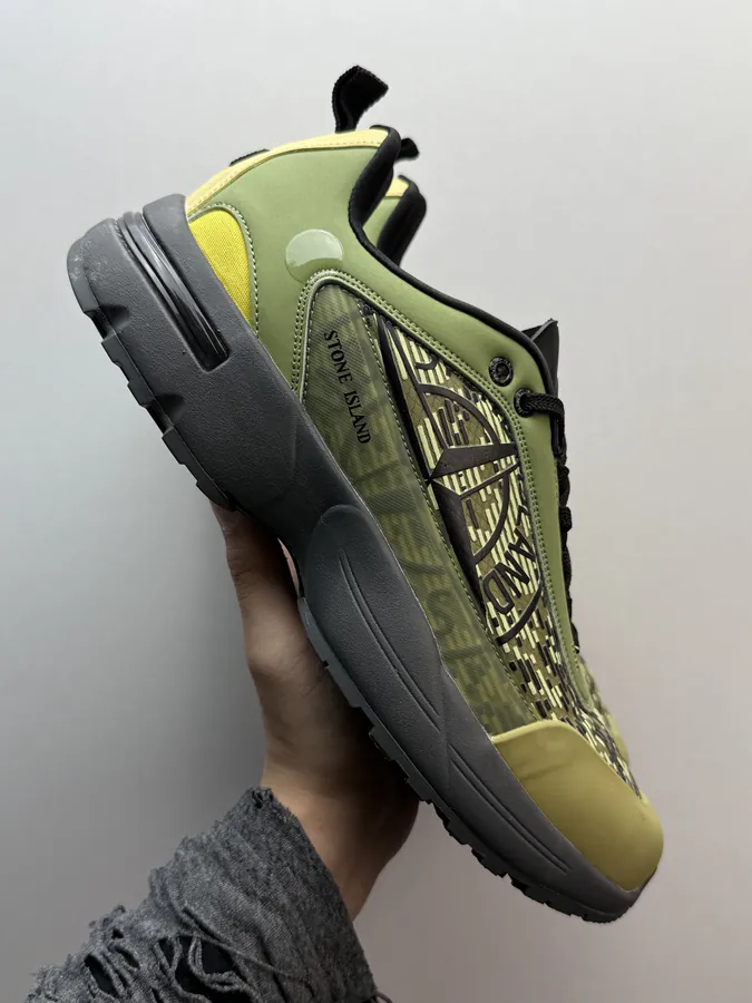 STONE ISLAND Green Yellow Sneaker