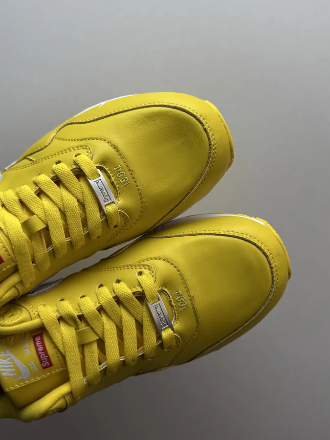 Supreme x Nike Air Max 1 87 Yellow and White