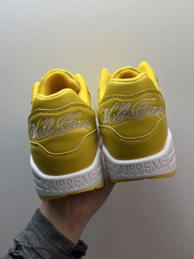 Supreme x Nike Air Max 1 87 Yellow and White