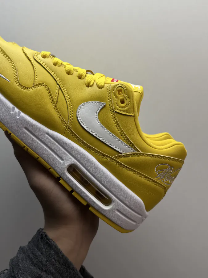 Supreme x Nike Air Max 1 87 Yellow and White
