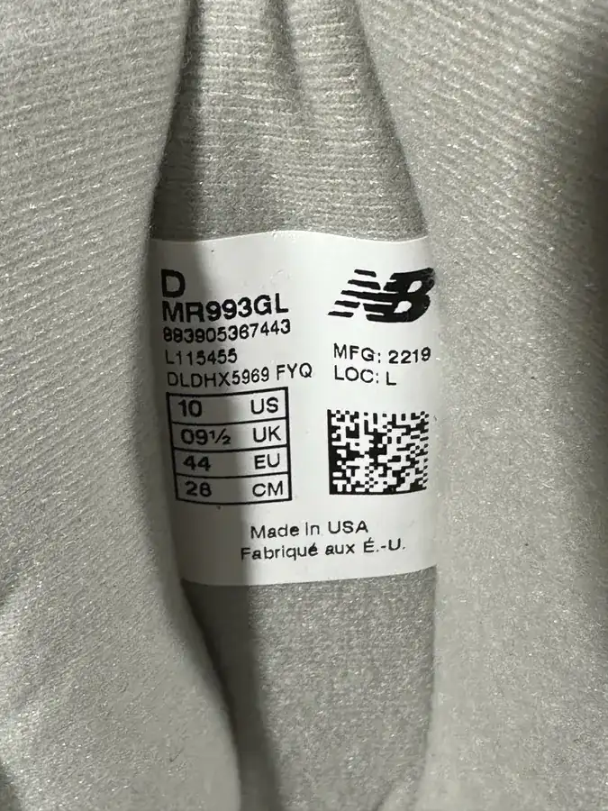NB 993 Original Gray Color