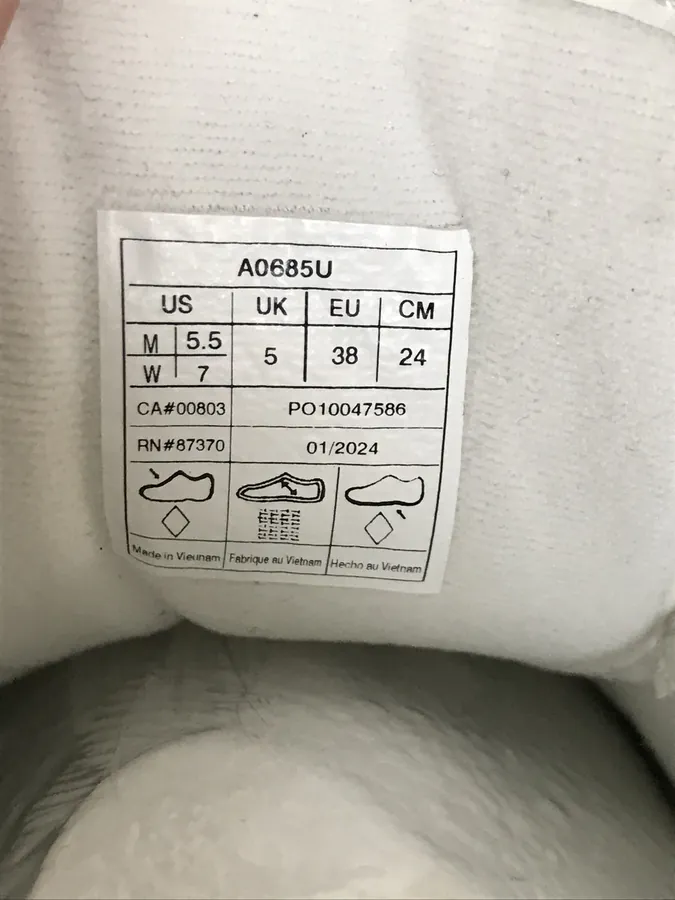 Alo Yoga White and Black Sneaker