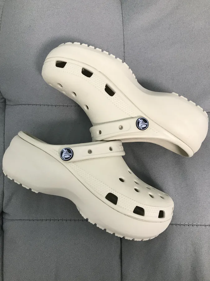 Cloud Sole Crocs in Bone White