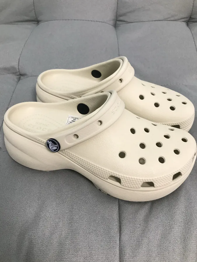 Cloud Sole Crocs in Bone White