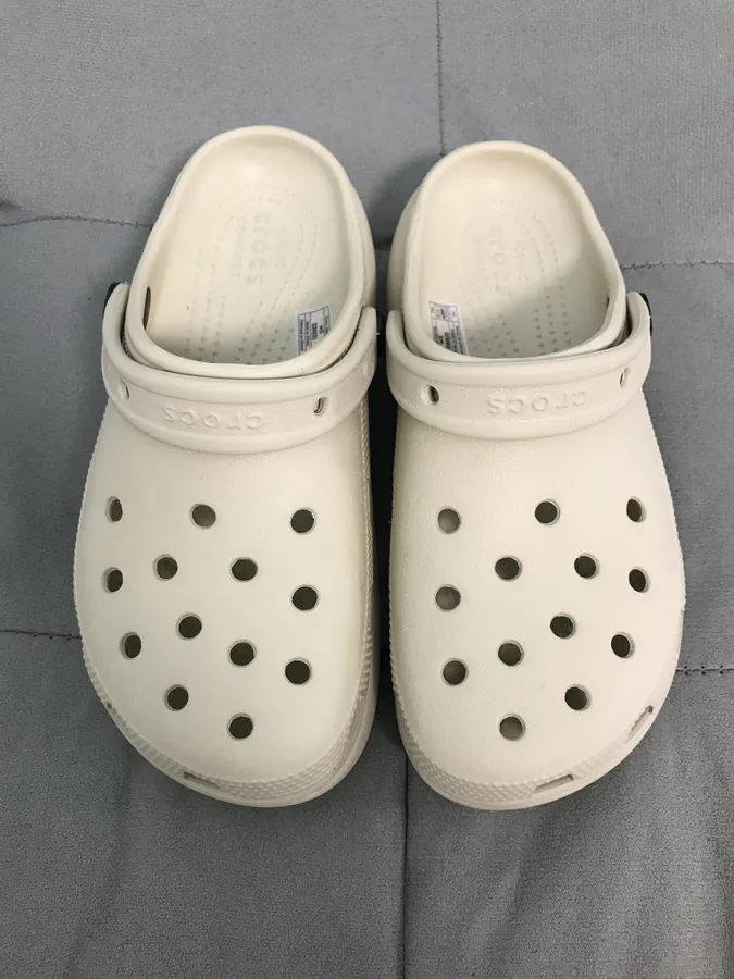 Cloud Sole Crocs in Bone White