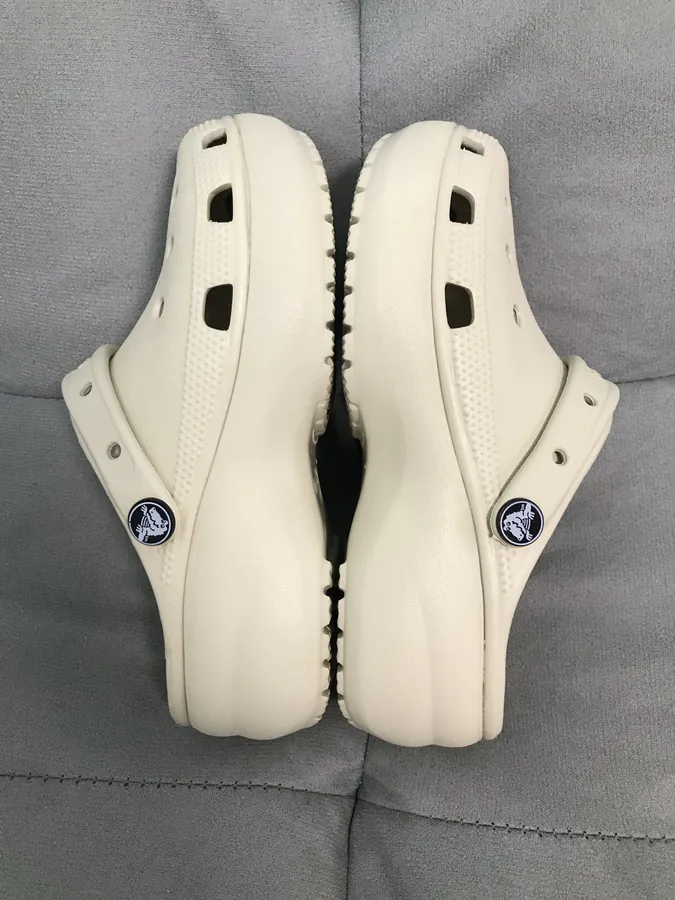 Cloud Sole Crocs in Bone White