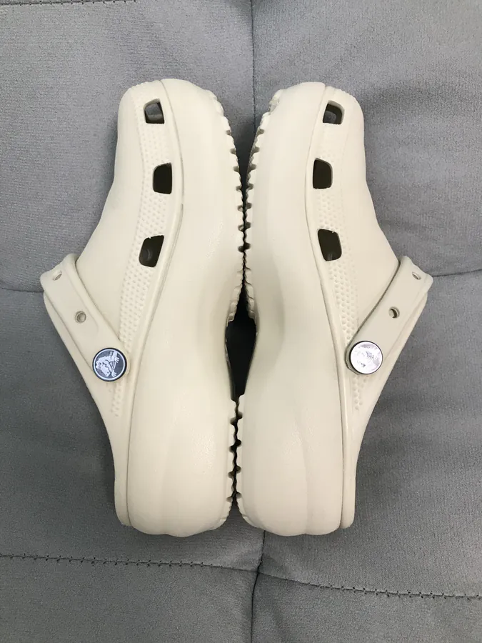 Cloud Sole Crocs in Bone White
