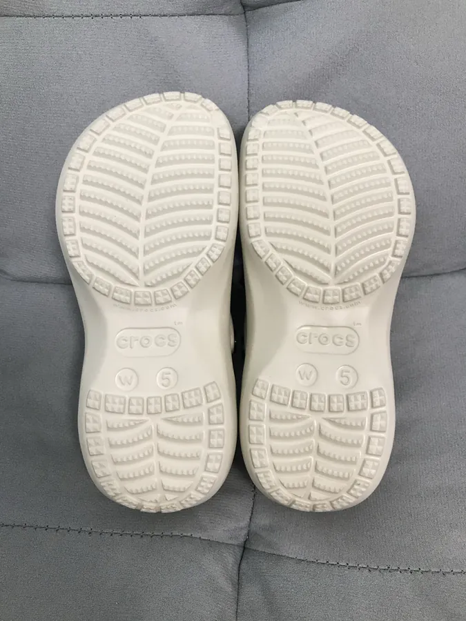 Cloud Sole Crocs in Bone White