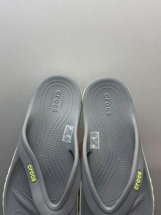 Crocs Bayaband Flip in Gray Green