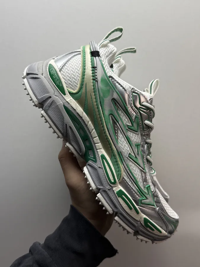 OFF WHITE Be Right Back Green Sneaker