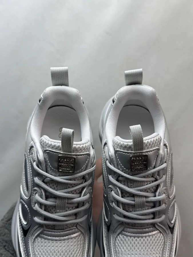 GG CC Dad Shoes in Silver