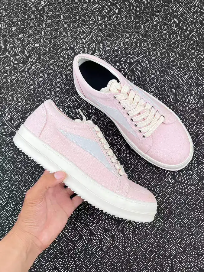 Ri Owens DRKSH Retro Low Top Sneaker in Pink