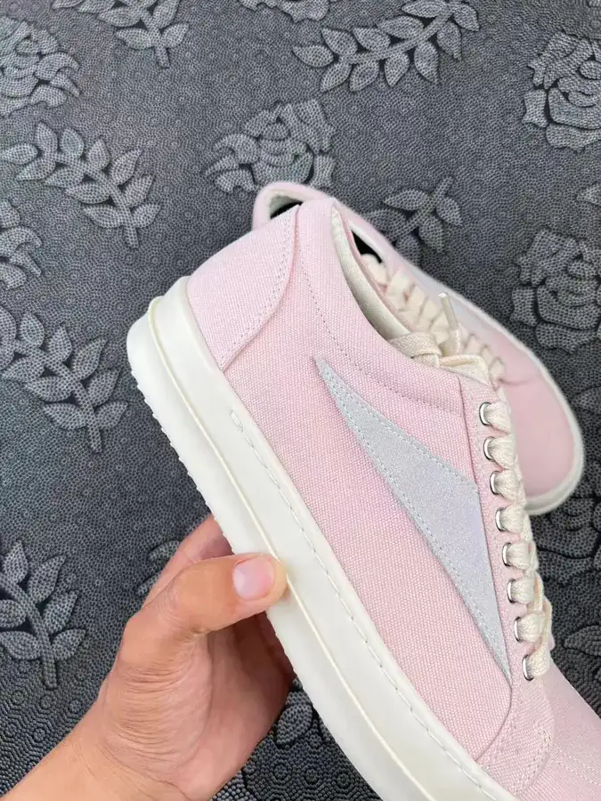 Ri Owens DRKSH Retro Low Top Sneaker in Pink