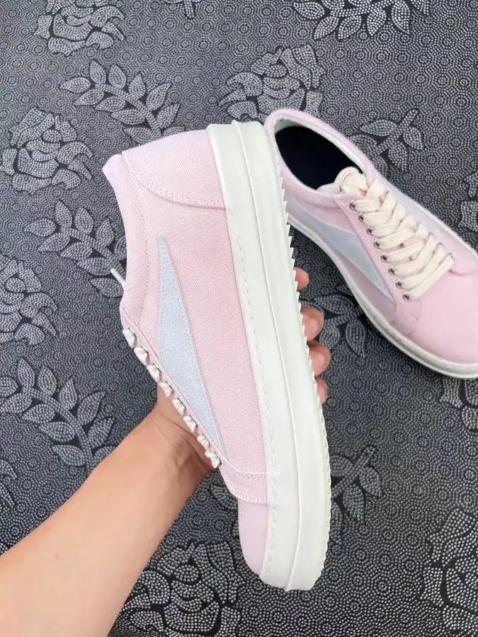 Ri Owens DRKSH Retro Low Top Sneaker in Pink