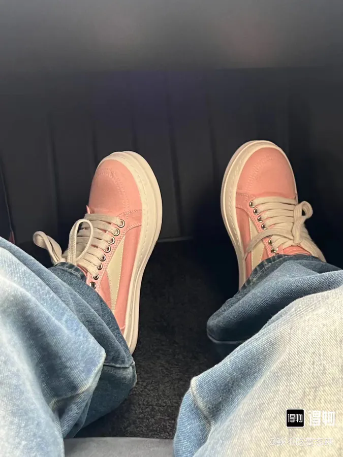 Ri Owens DRKSH Retro Low Top Sneaker in Pink