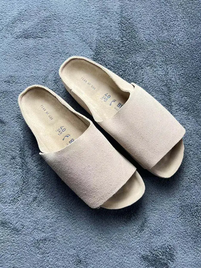Birkenstock Fear of God Collaboration Leather Suede Slippers in Three Colors