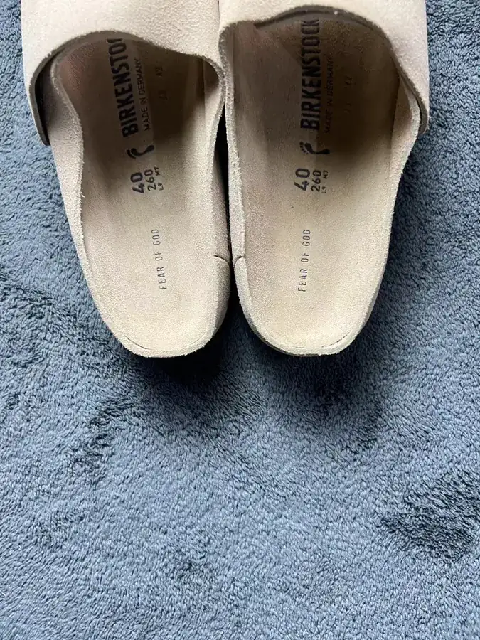 Birkenstock Fear of God Collaboration Leather Suede Slippers in Three Colors