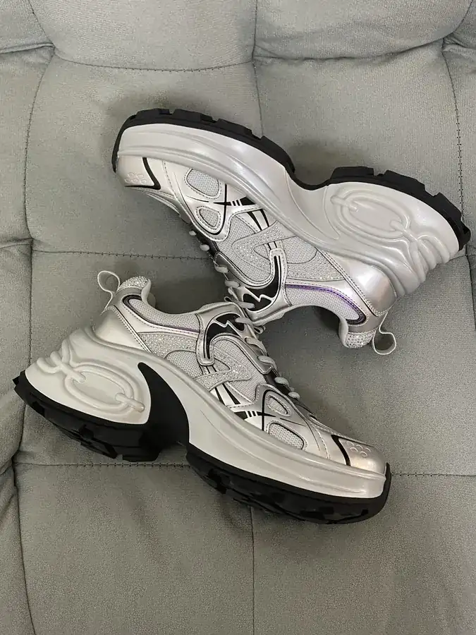 GG CC Elevated Sneaker with Mesh Panels, Fashion Forward and Versatile