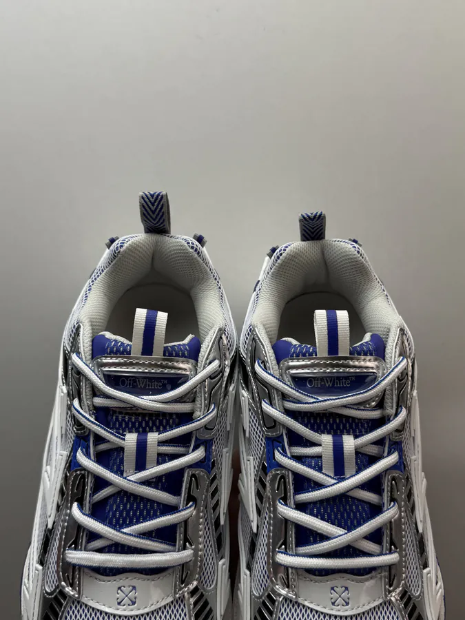 OFF WHITE Be Right Back Blue White Stripe Sneaker