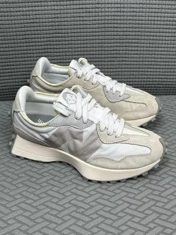 NB327 Series Kids Edition White Gray Suede