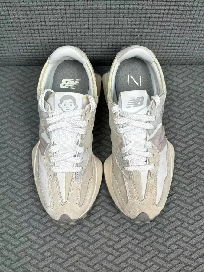 NB327 Series Kids Edition White Gray Suede
