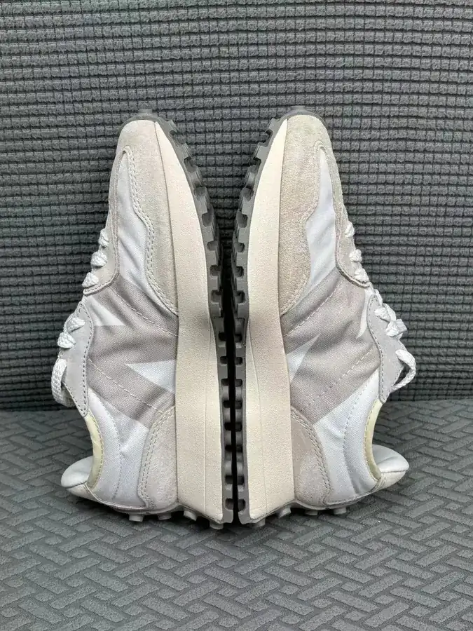 NB327 Series Kids Edition White Gray Suede