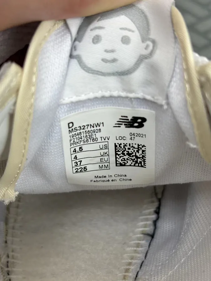 NB327 Series Kids Edition White Gray Suede