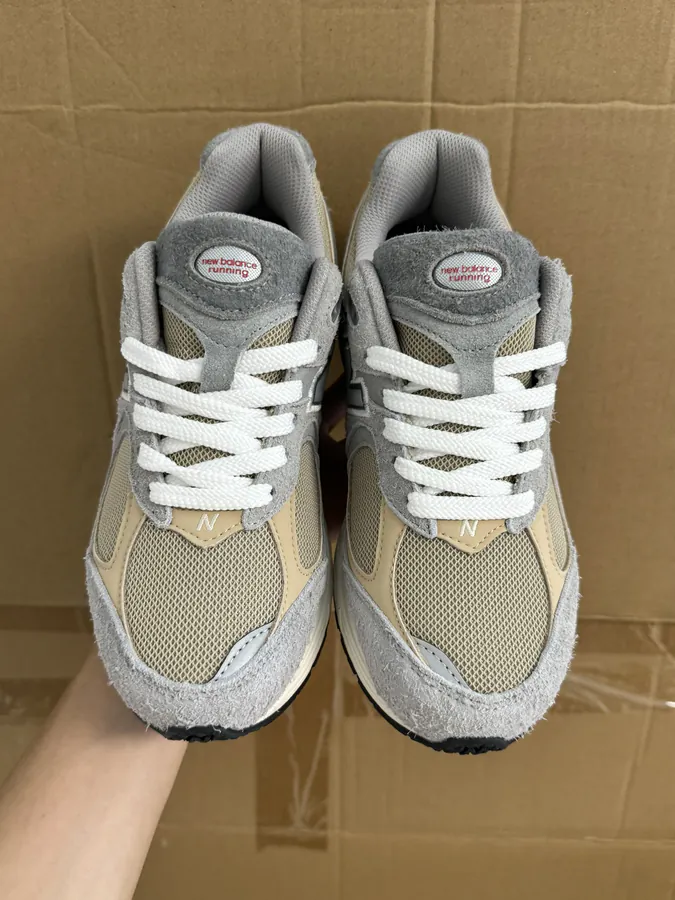 NB2002 R Grey and Scorpion Green Colorway
